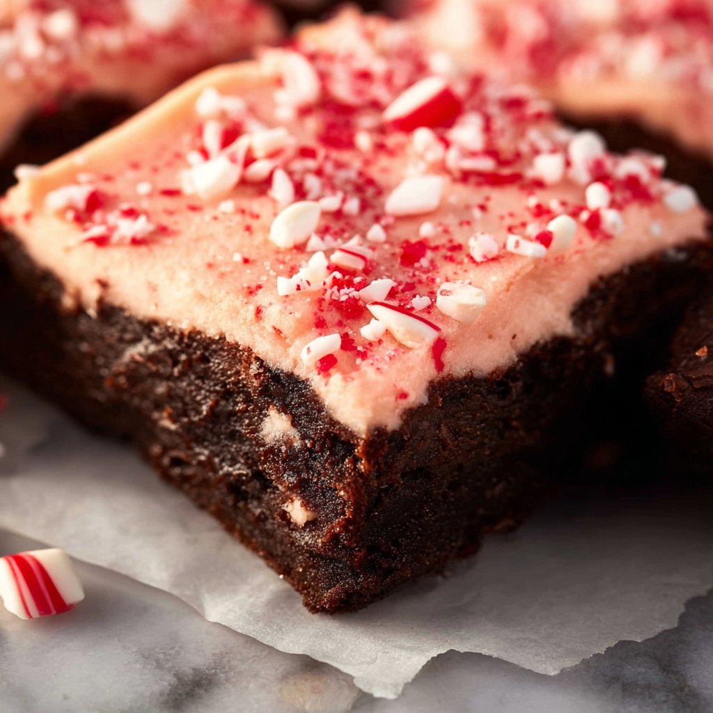 Candy Cane Brownies
