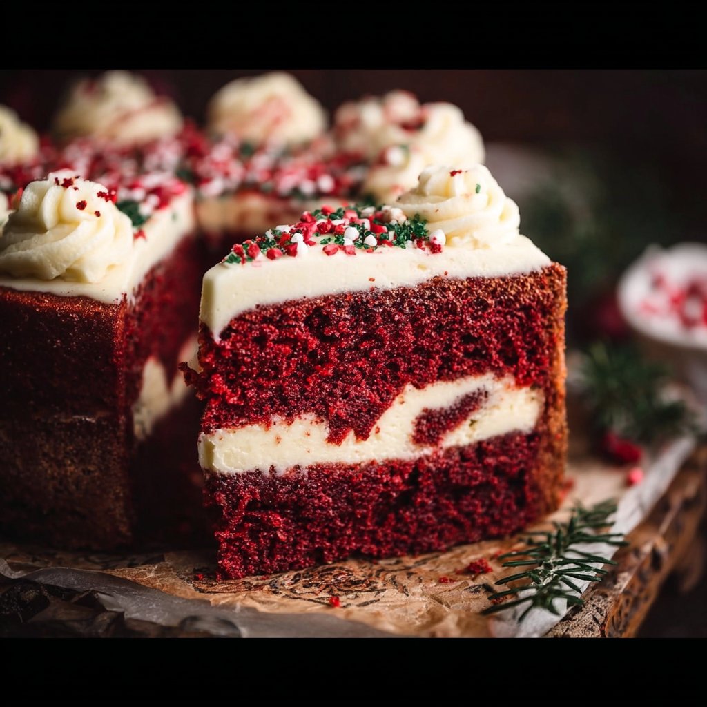 Red Velvet Christmas Cake