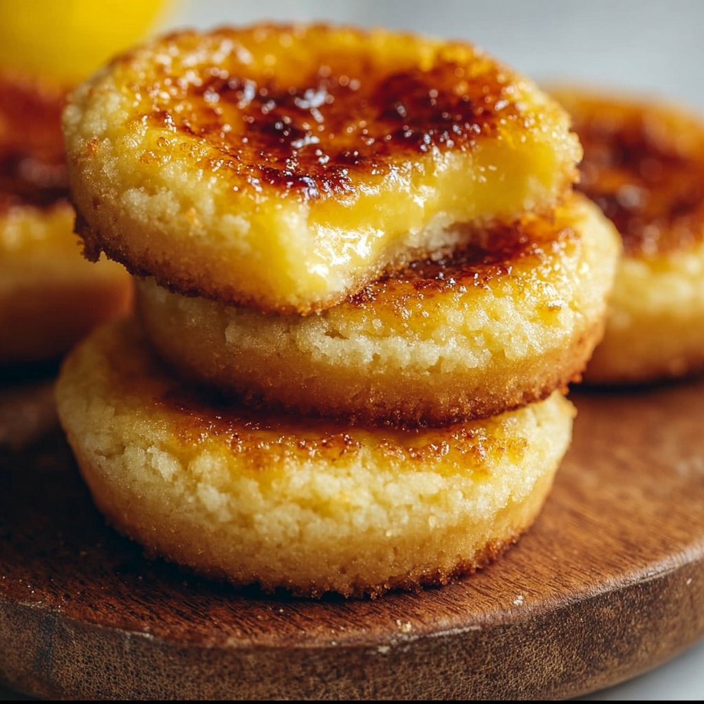 Luscious Lemon Curd Crème Brûlée Cookies
