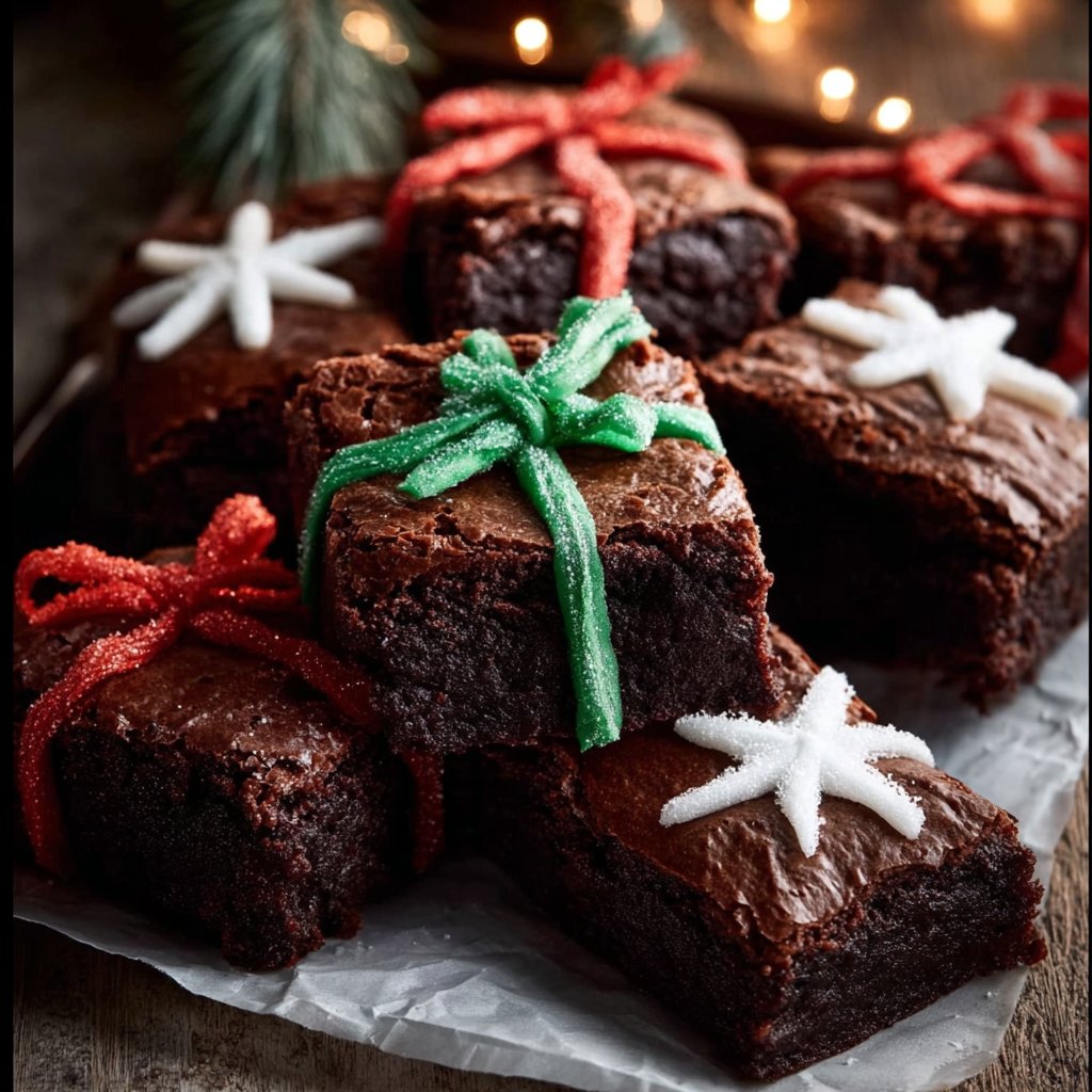 Christmas Present Brownies