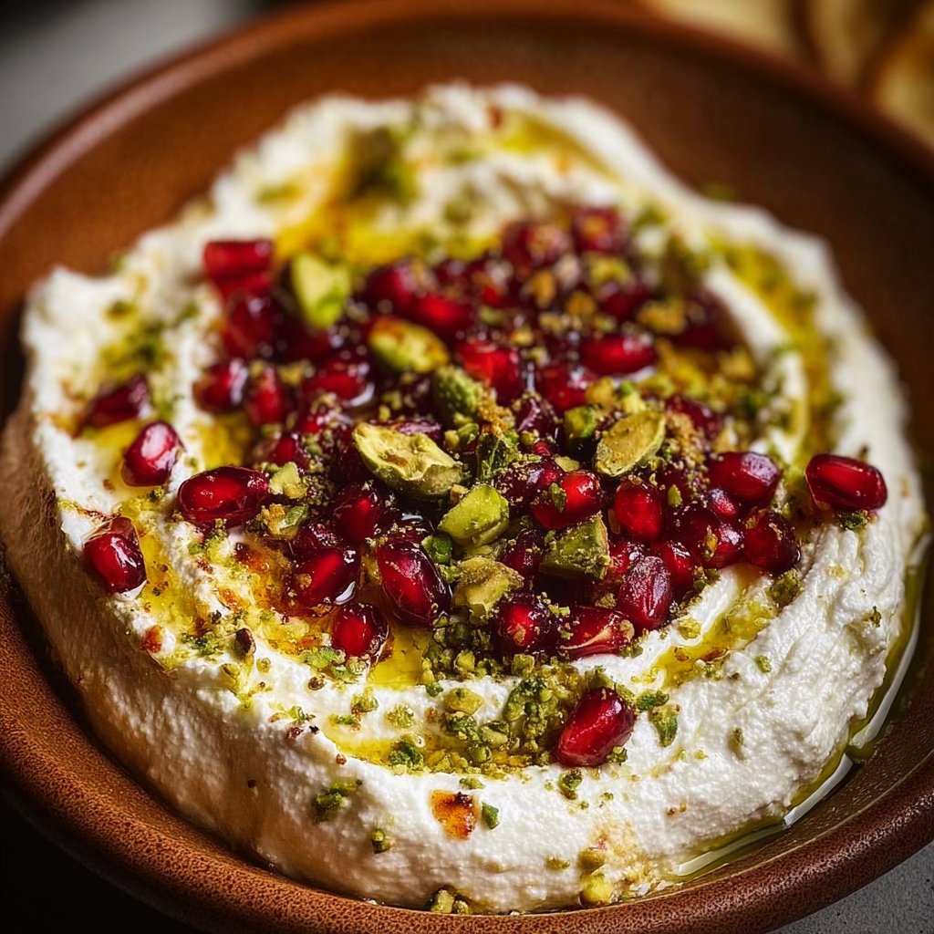 Pomegranate Pistachio Whipped Feta