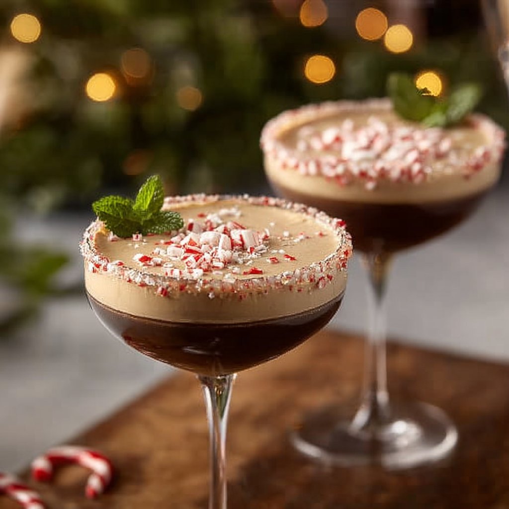 Scrumptious Peppermint Espresso Martinis