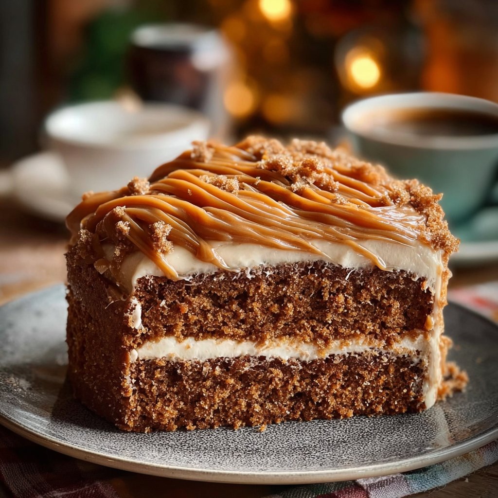 Gingerbread Cake with Cinnamon Molasses Frosting
