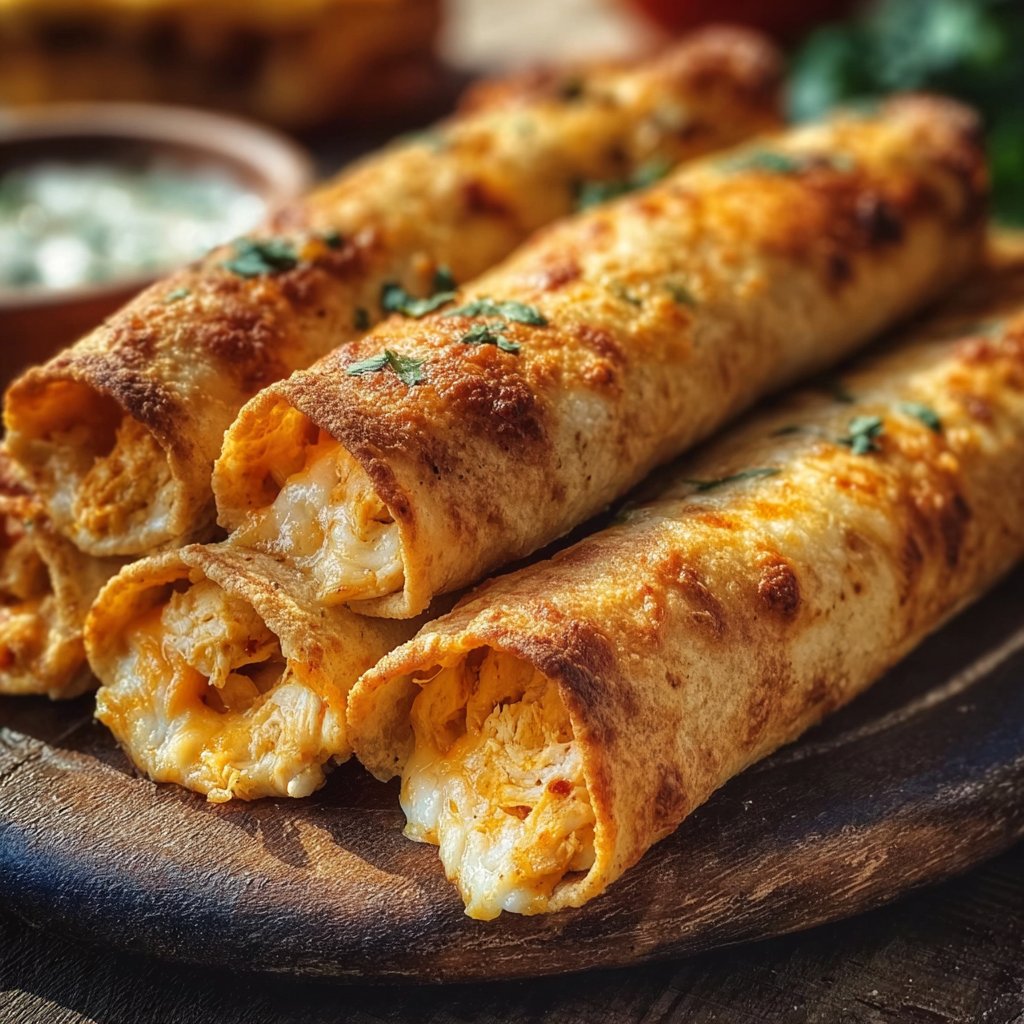 Crispy Chicken Taquitos