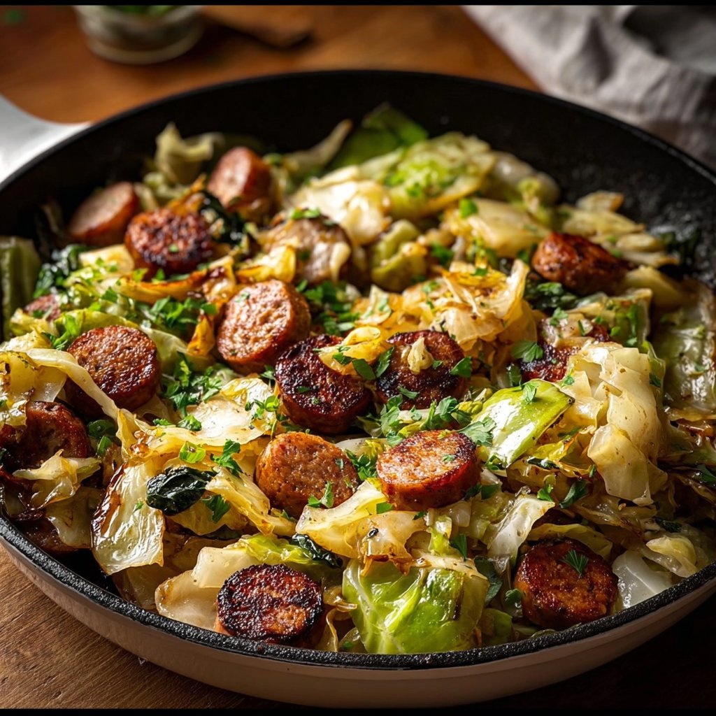 Sausage and Cabbage Stir Fry