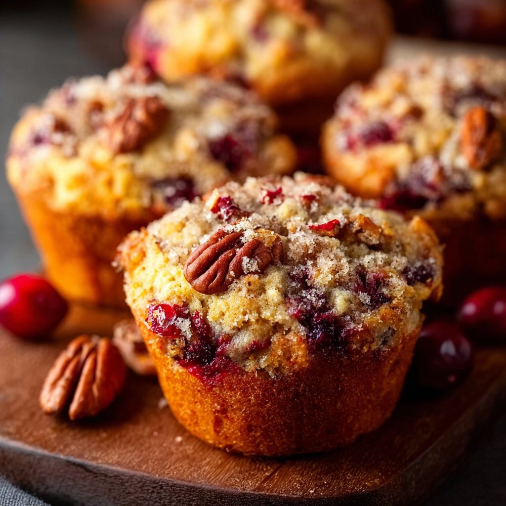 Cranberry, Orange & Pecan Muffins