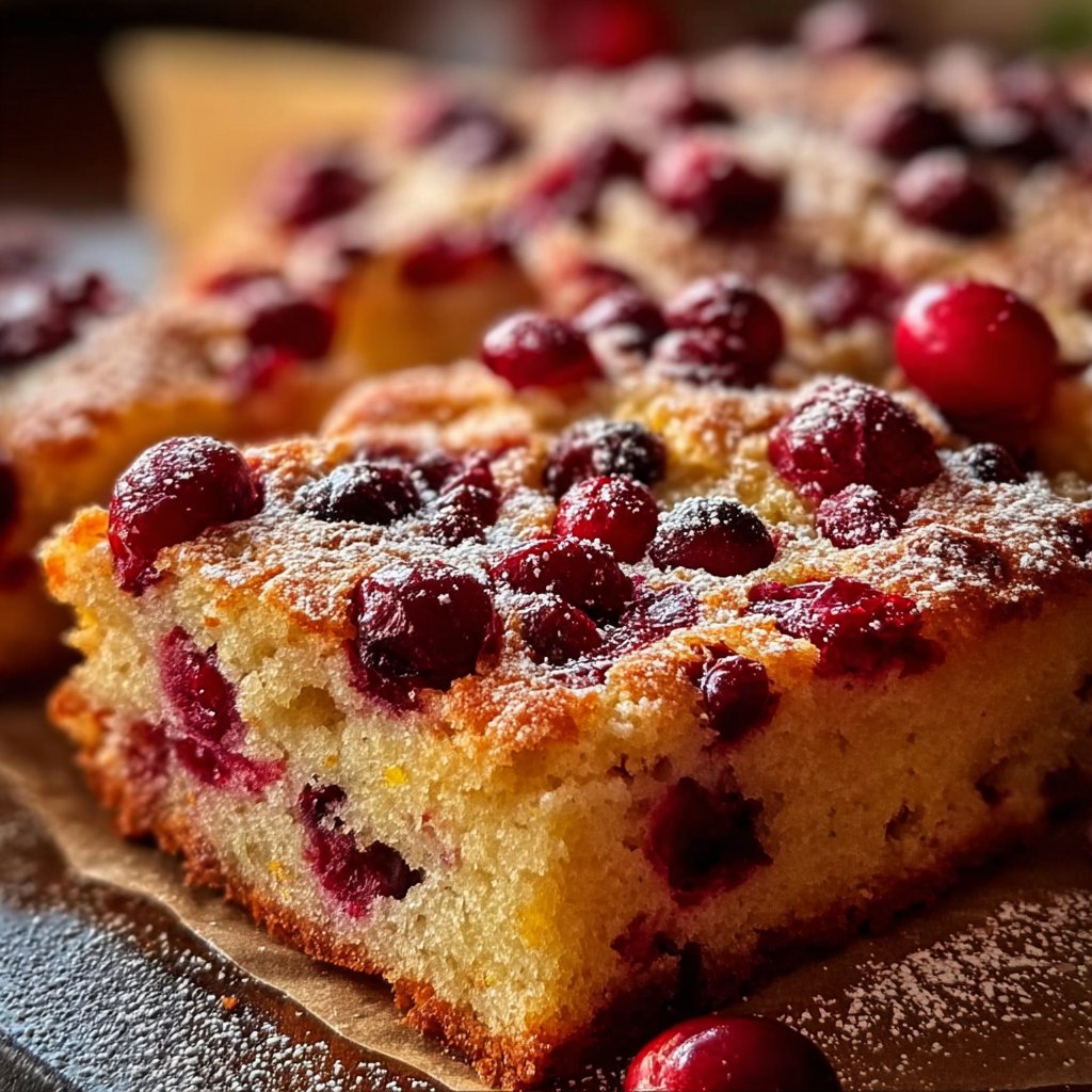 Cranberry Orange Breakfast Cake