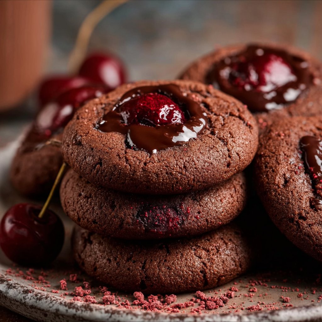 Chocolate Cherry Cookies