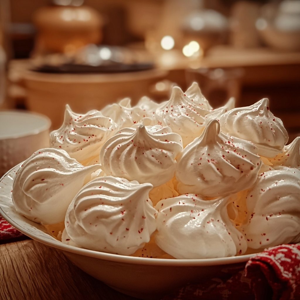 Peppermint Meringues