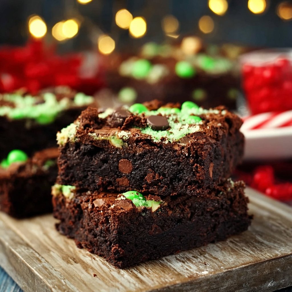 Grinch Brownies