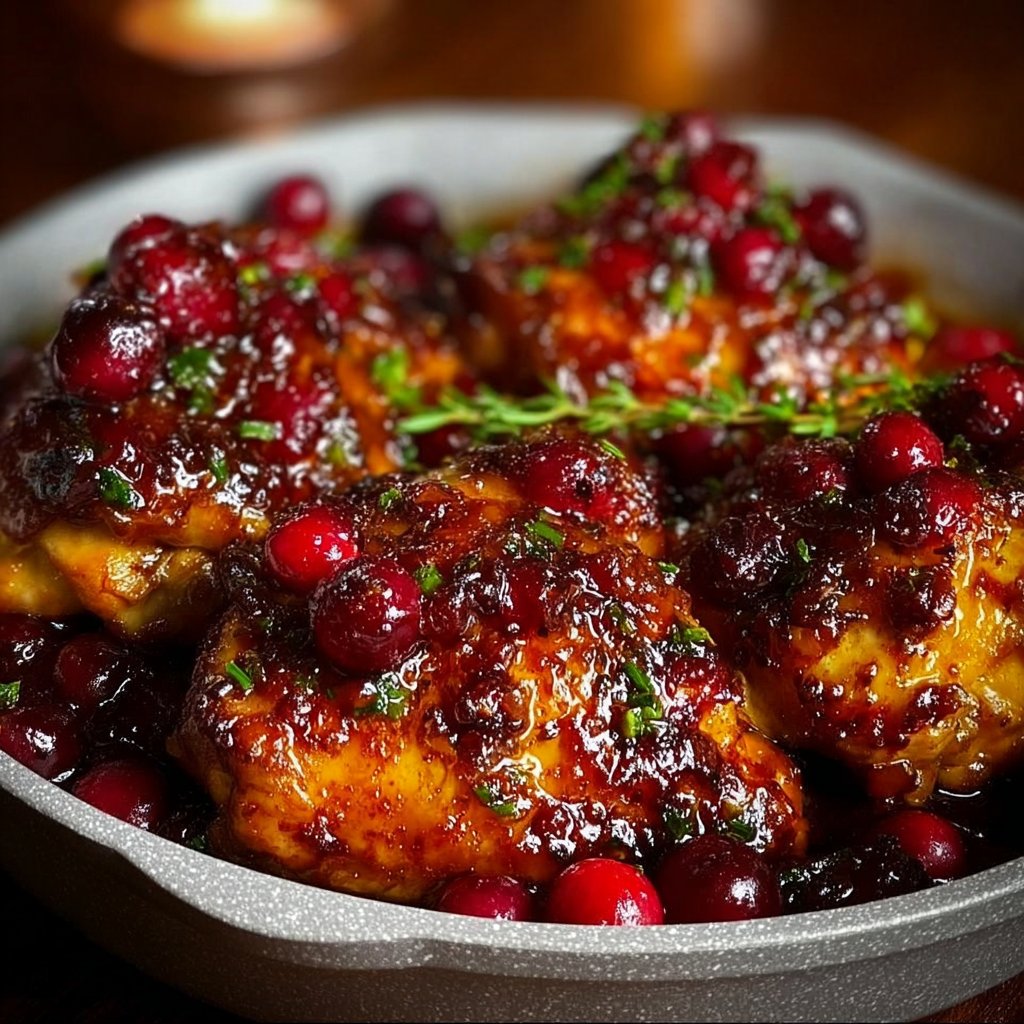 Cranberry Orange Glazed Chicken