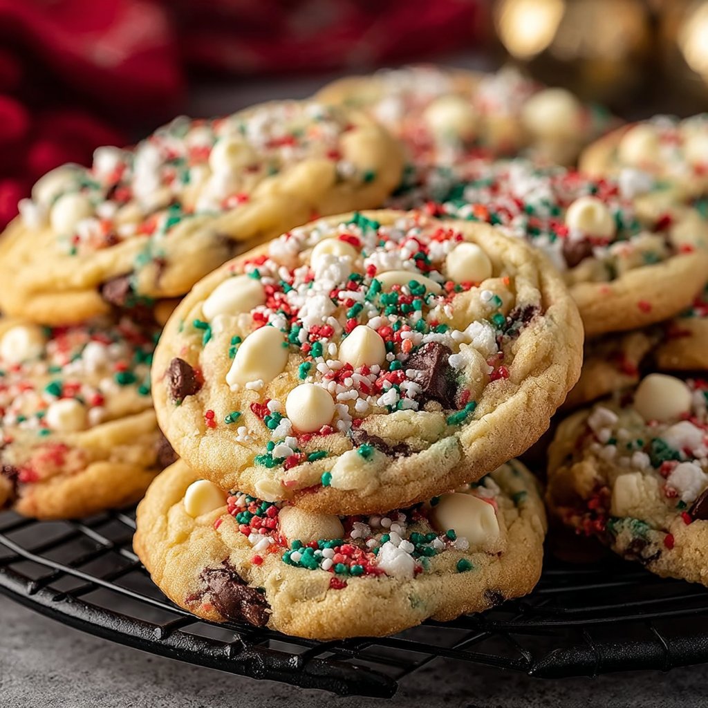 Winter Wonderland Chocolate Chip Christmas Cookies