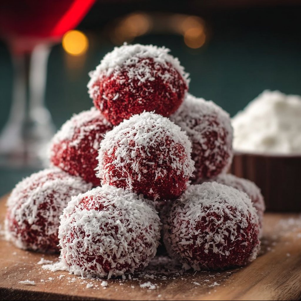 Red Velvet Snowballs