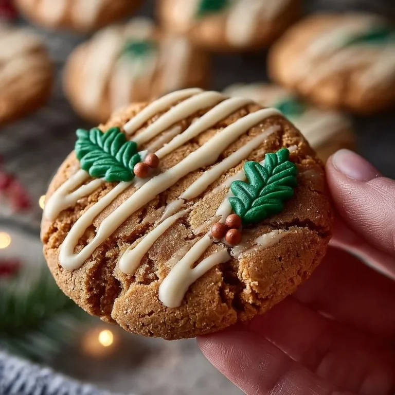 Chewy maple cinnamon cookies with a warm, inviting appearance on a plate
