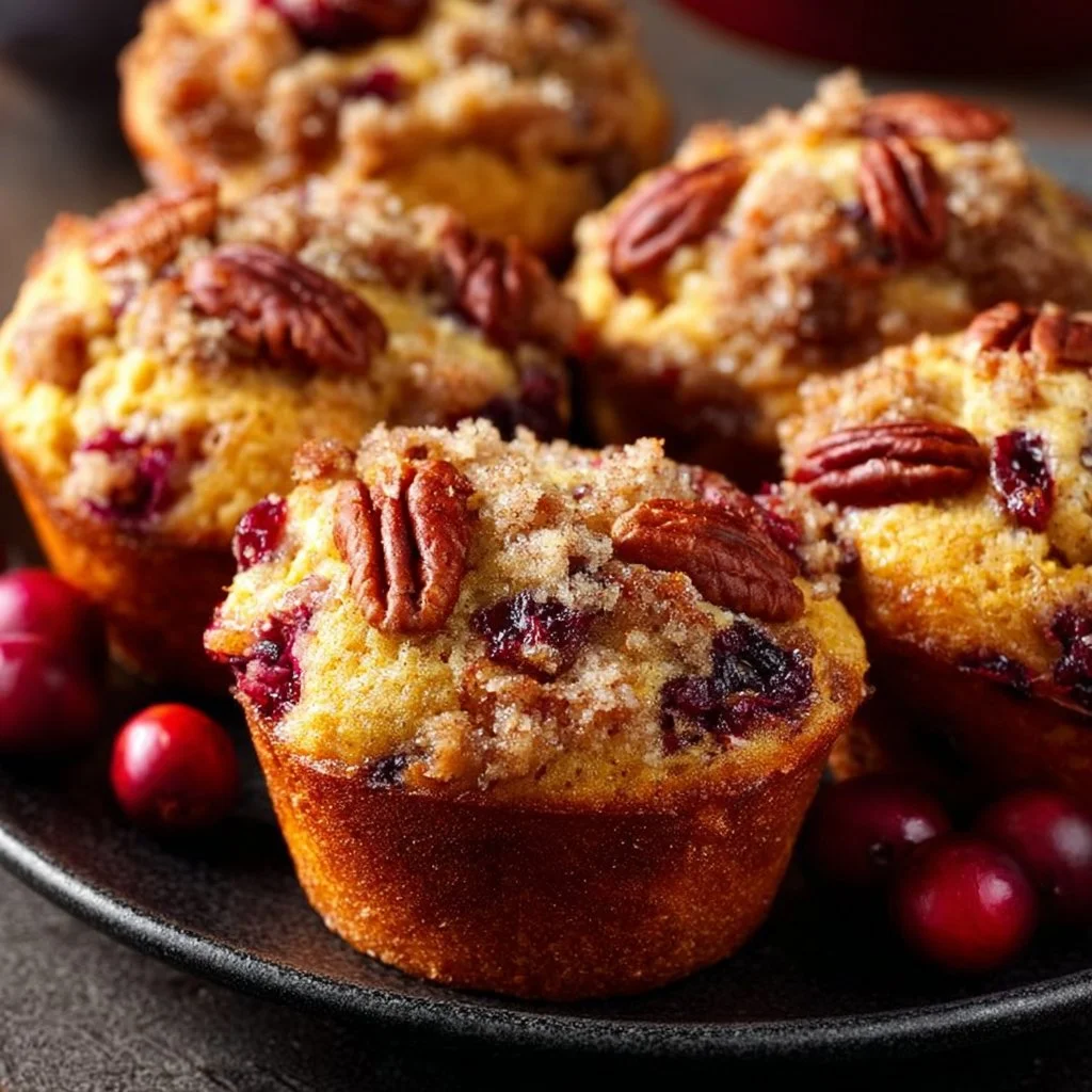 Cranberry, Orange & Pecan Muffins