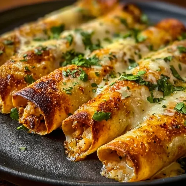 Delicious crispy chicken taquitos served with salsa and guacamole