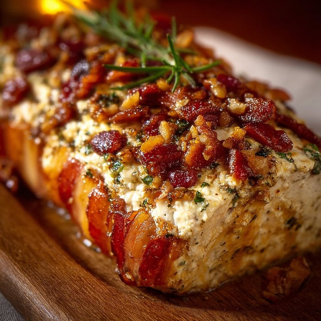 Million Dollar Bacon Goat Cheese Appetizer Log