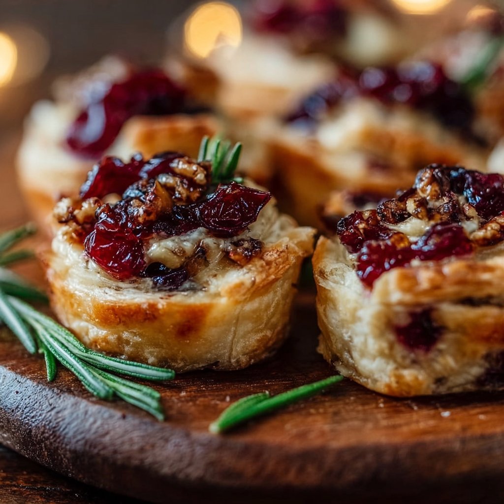 Baked Cranberry Brie Bites