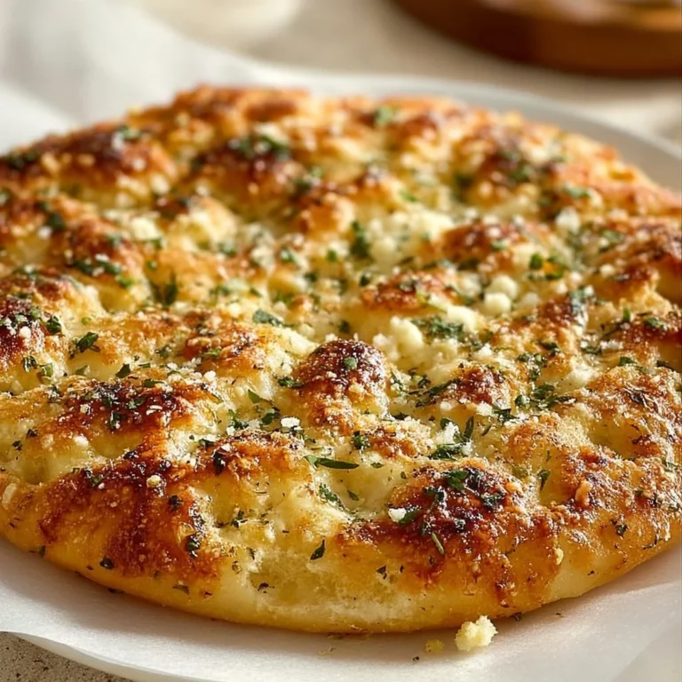 Easy homemade garlic parmesan focaccia bread with herbs