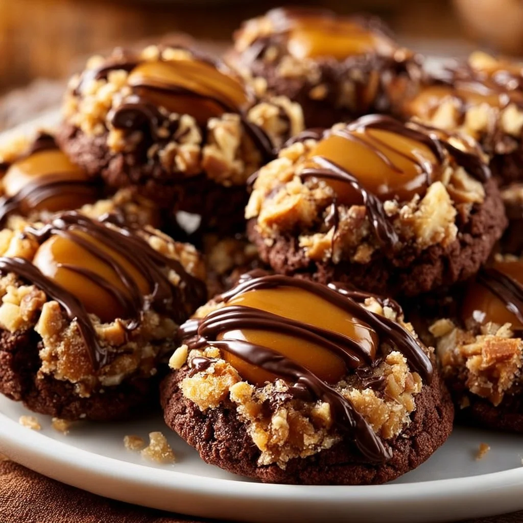 Homemade Caramel Thumbprint Cookies