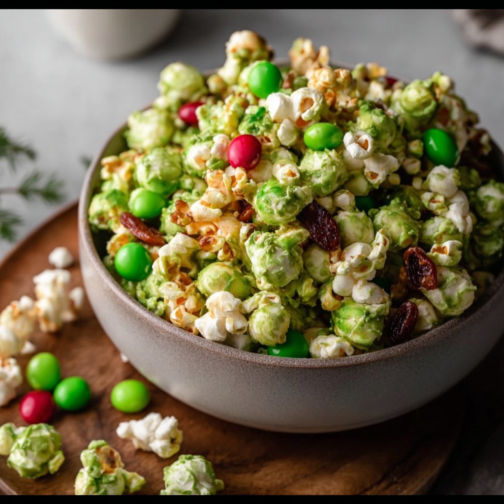 Grinch Popcorn Mix