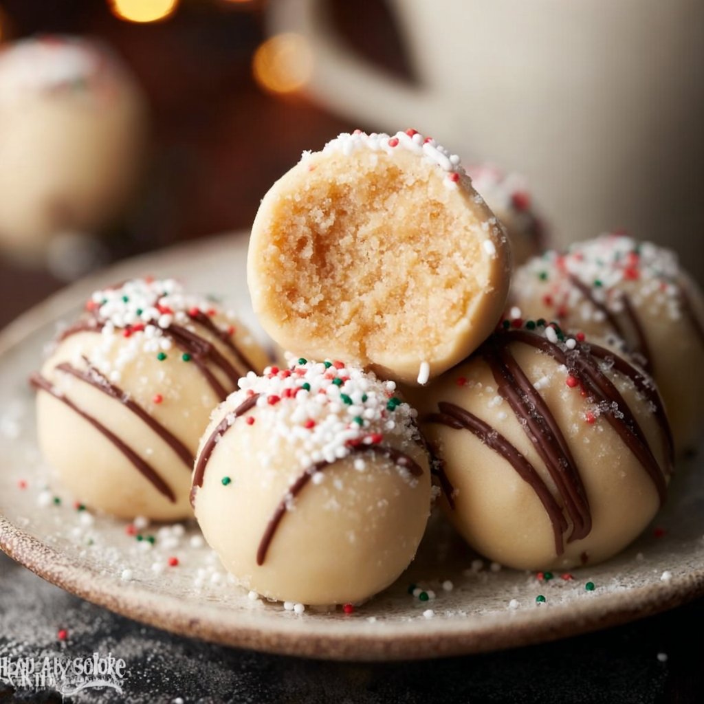 No-bake Sugar Cookie Truffles