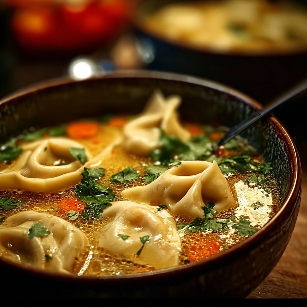 Cozy Thai Potsticker Soup