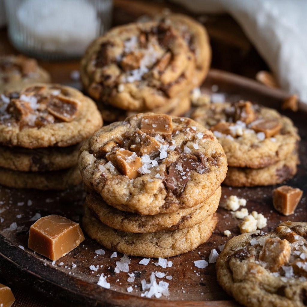 Easy Brown Butter Toffee Cookies