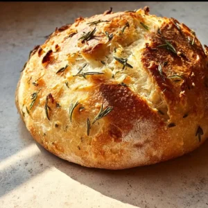 Freshly baked Parmesan Garlic Artisan Bread, perfect for pairing with meals