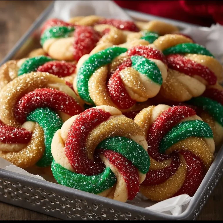 Twisted Christmas Cookies decorated with Almond and Citrus Icing