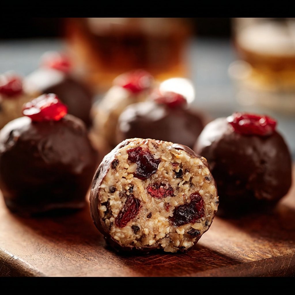 Easy No-Bake Cherry Bourbon Balls