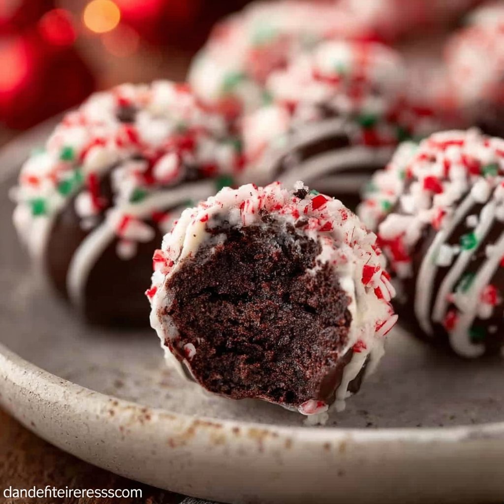 Peppermint Oreo Balls