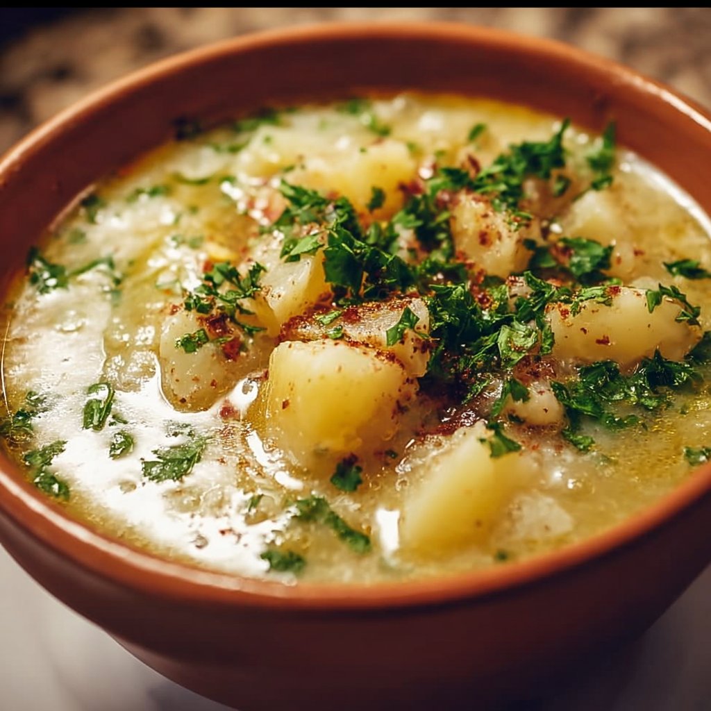 The Best Hangover Cure Garlic Potato Soup