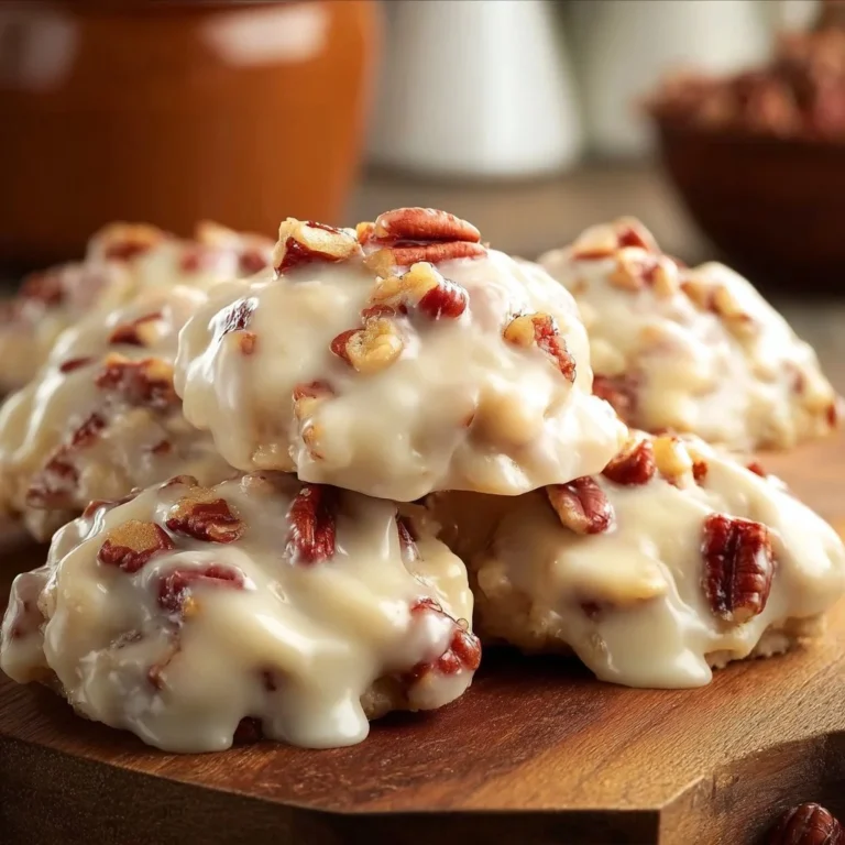 Homemade Vanilla Pecan Pralines on a decorative plate