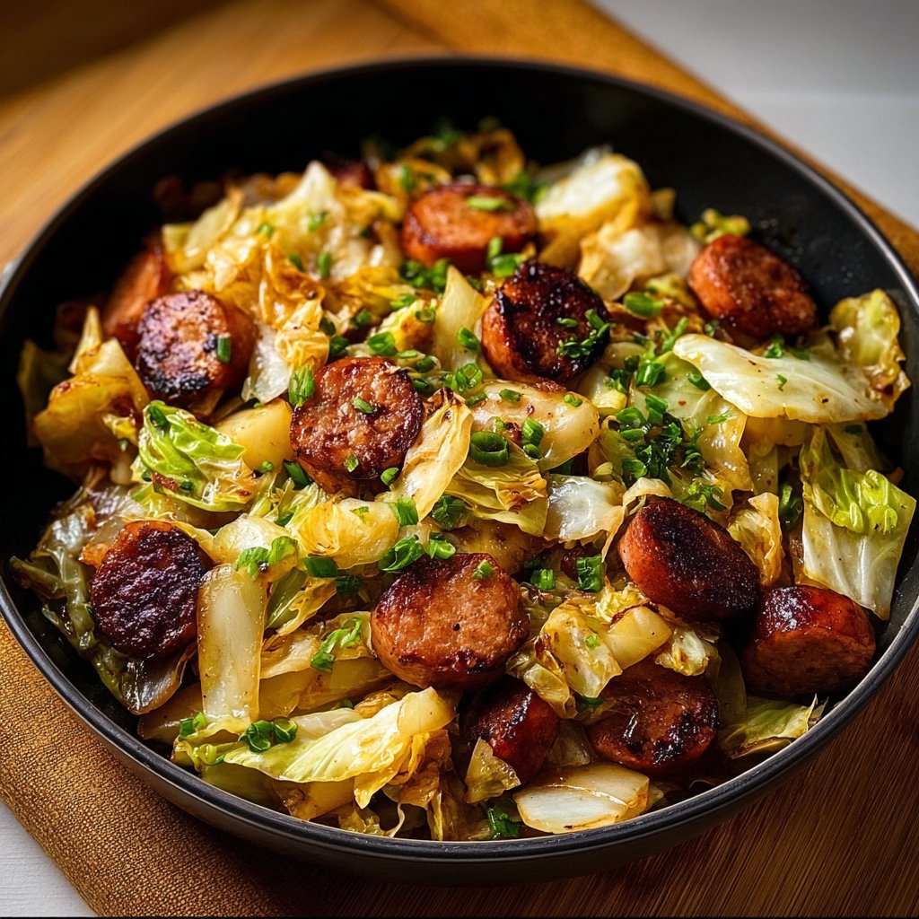Sausage and Cabbage Stir Fry