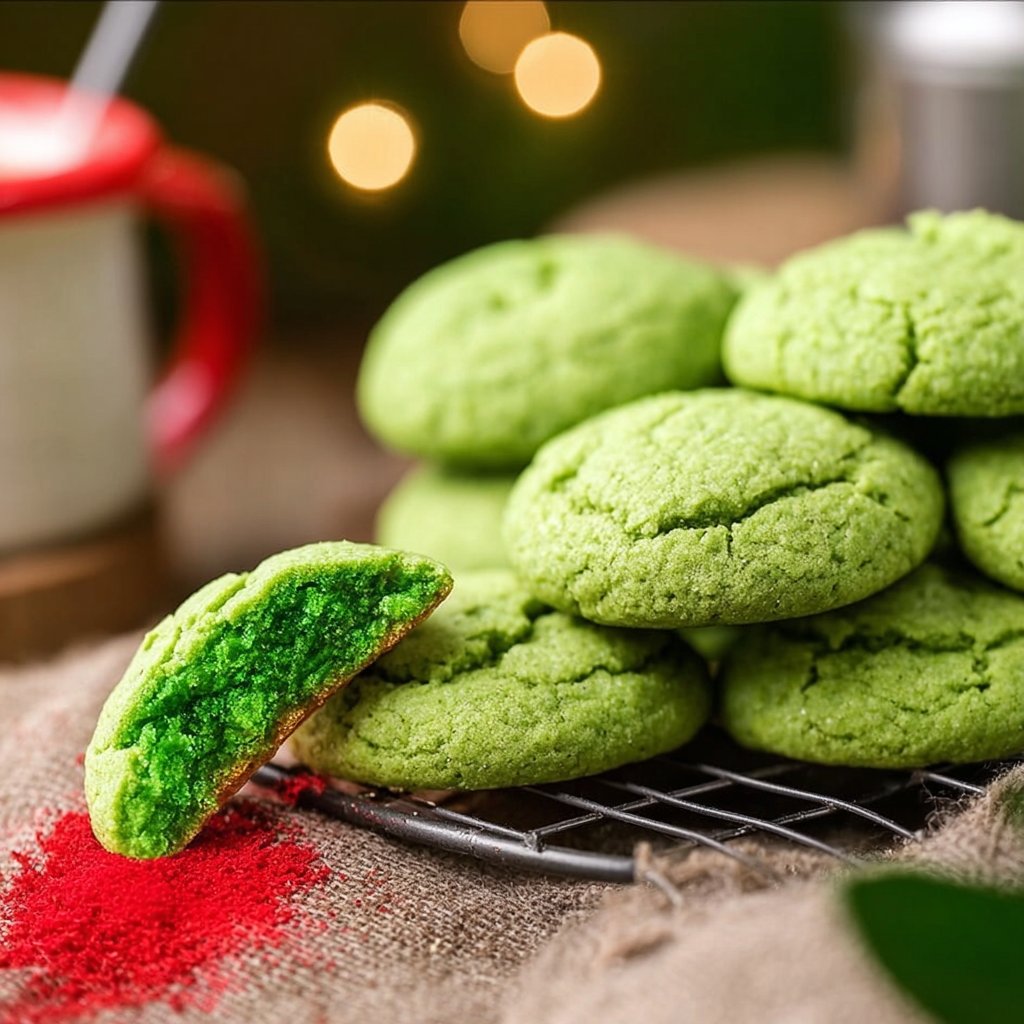 Easy Grinch Cookies